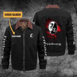SC Freiburg Individueller Name Neues Design Zip-Jacke