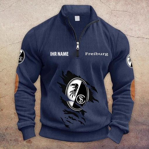 SC Freiburg Individueller Name Neue Version Halbzip-Pullover SC Freiburg Individueller Name Neue Version Halbzip-Pullover