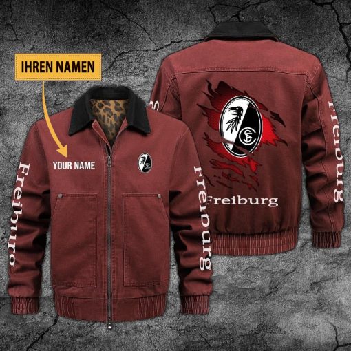 SC Freiburg Individueller Name Neues Design Zip-Jacke SC Freiburg Individueller Name Neues Design Zip-Jacke