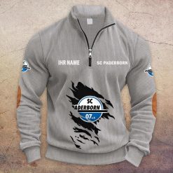 SC Paderborn 07 Individueller Name Neue Version Halbzip-Pullover
