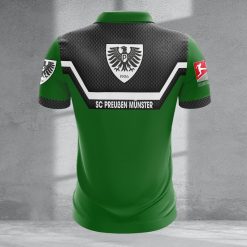 SC Preußen Münster Individueller Name Neue Version Reißverschluss Poloshirt