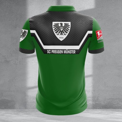 SC Preußen Münster Individueller Name Neue Version Reißverschluss Poloshirt SC Preußen Münster Individueller Name Neue Version Reißverschluss Poloshirt