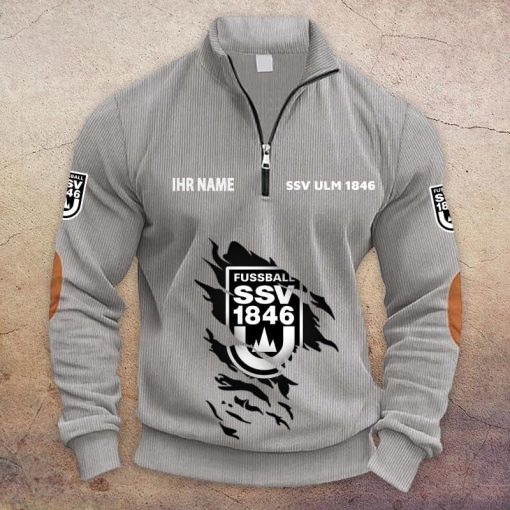 SSV Ulm 1846 Individueller Name Neue Version Halbzip-Pullover SSV Ulm 1846 Individueller Name Neue Version Halbzip-Pullover