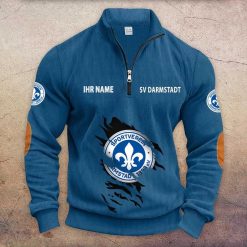 SV Darmstadt 98 Individueller Name Neue Version Halbzip-Pullover