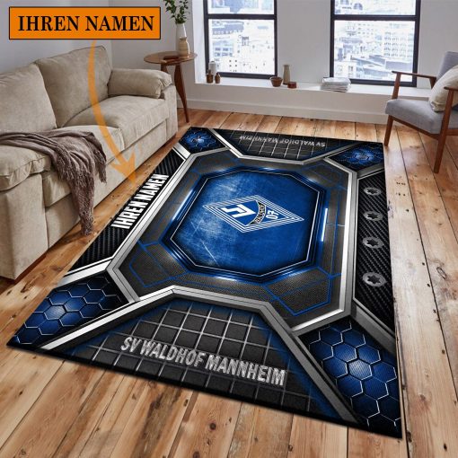 SV Waldhof Mannheim 07 Individueller Name Neues Design Bodenteppich