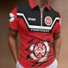 SV Wehen Wiesbaden Individueller Name Neue Version Reißverschluss Poloshirt
