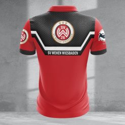 SV Wehen Wiesbaden Individueller Name Neue Version Reißverschluss Poloshirt
