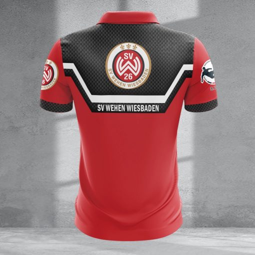 SV Wehen Wiesbaden Individueller Name Neue Version Reißverschluss Poloshirt SV Wehen Wiesbaden Individueller Name Neue Version Reißverschluss Poloshirt
