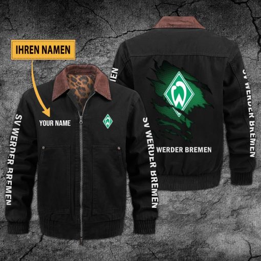 SV Werder Bremen Individueller Name Neues Design Zip-Jacke SV Werder Bremen Individueller Name Neues Design Zip-Jacke