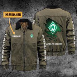SV Werder Bremen Individueller Name Neues Design Zip-Jacke