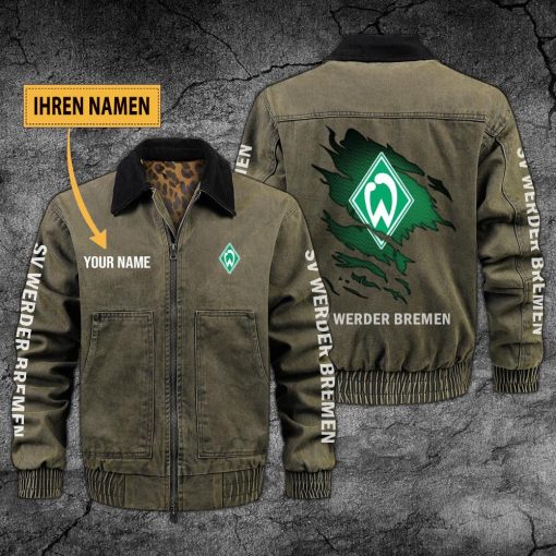 SV Werder Bremen Individueller Name Neues Design Zip-Jacke