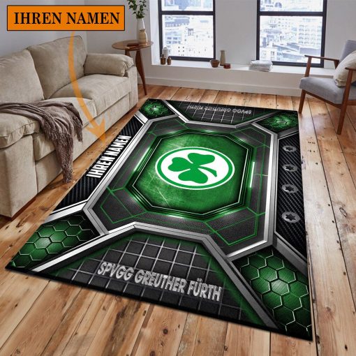SpVgg Greuther Fürth Individueller Name Neues Design Bodenteppich