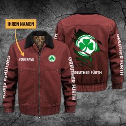SpVgg Greuther Fürth Individueller Name Neues Design Zip-Jacke