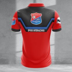 SpVgg Unterhaching Individueller Name Neue Version Reißverschluss Poloshirt