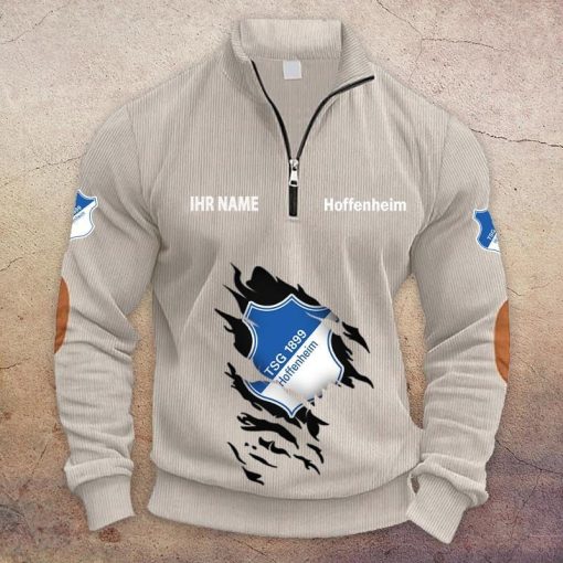 TSG 1899 Hoffenheim Individueller Name Neue Version Halbzip-Pullover TSG 1899 Hoffenheim Individueller Name Neue Version Halbzip-Pullover