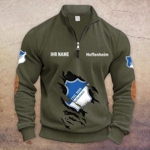 TSG 1899 Hoffenheim Individueller Name Neue Version Halbzip-Pullover TSG 1899 Hoffenheim Individueller Name Neue Version Halbzip-Pullover