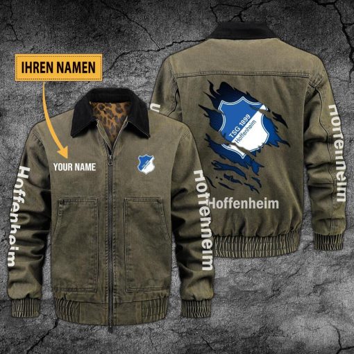 TSG 1899 Hoffenheim Individueller Name Neues Design Zip-Jacke TSG 1899 Hoffenheim Individueller Name Neues Design Zip-Jacke