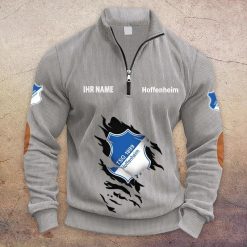 TSG 1899 Hoffenheim Individueller Name Neue Version Halbzip-Pullover