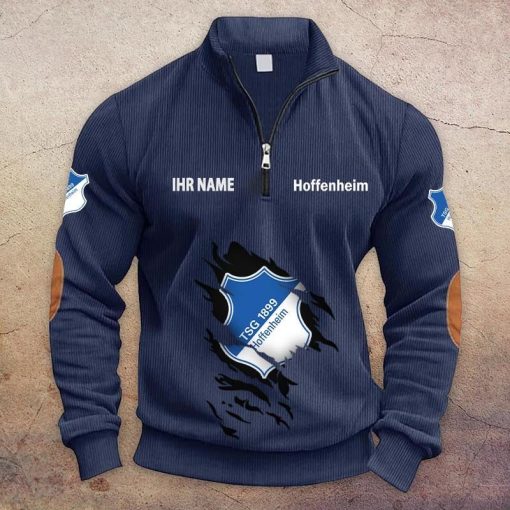 TSG 1899 Hoffenheim Individueller Name Neue Version Halbzip-Pullover TSG 1899 Hoffenheim Individueller Name Neue Version Halbzip-Pullover