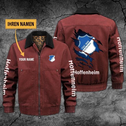 TSG 1899 Hoffenheim Individueller Name Neues Design Zip-Jacke TSG 1899 Hoffenheim Individueller Name Neues Design Zip-Jacke