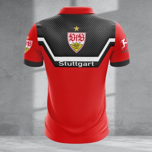 VfB Stuttgart Individueller Name Neue Version Reißverschluss Poloshirt VfB Stuttgart Individueller Name Neue Version Reißverschluss Poloshirt