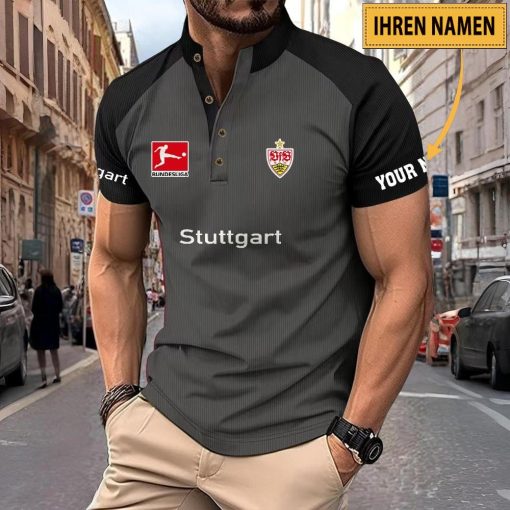 VfB Stuttgart Individueller Name Neues Design Sport-Poloshirt VfB Stuttgart Individueller Name Neues Design Sport-Poloshirt