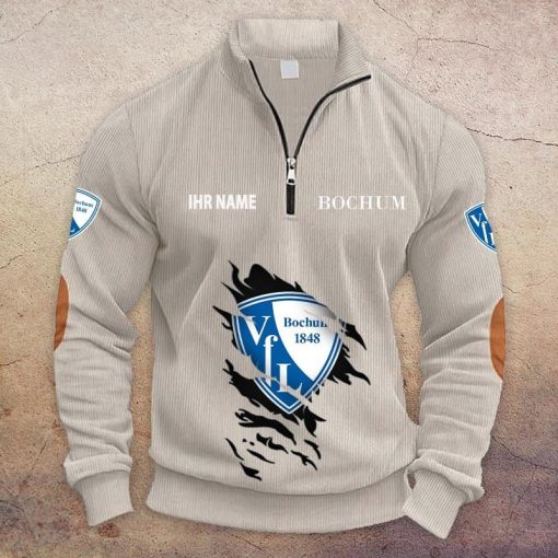 VfL Bochum 1848 Individueller Name Neue Version Halbzip-Pullover VfL Bochum 1848 Individueller Name Neue Version Halbzip-Pullover