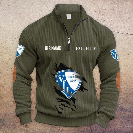 VfL Bochum 1848 Individueller Name Neue Version Halbzip-Pullover VfL Bochum 1848 Individueller Name Neue Version Halbzip-Pullover
