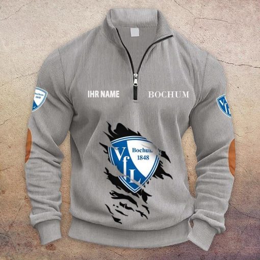 VfL Bochum 1848 Individueller Name Neue Version Halbzip-Pullover VfL Bochum 1848 Individueller Name Neue Version Halbzip-Pullover