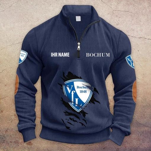 VfL Bochum 1848 Individueller Name Neue Version Halbzip-Pullover VfL Bochum 1848 Individueller Name Neue Version Halbzip-Pullover