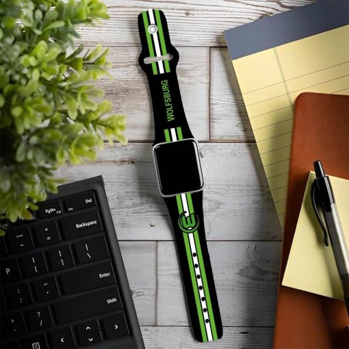 VfL Wolfsburg Neue Version Apple-Watch Silikonarmband VfL Wolfsburg Neue Version Apple-Watch Silikonarmband