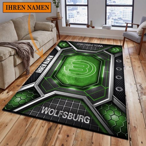 VfL Wolfsburg Individueller Name Neues Design Bodenteppich