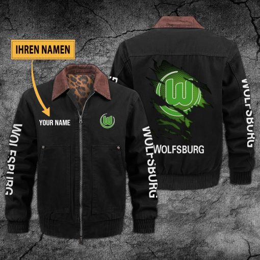 VfL Wolfsburg Individueller Name Neues Design Zip-Jacke VfL Wolfsburg Individueller Name Neues Design Zip-Jacke