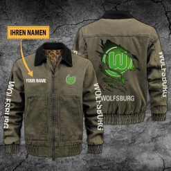 VfL Wolfsburg Individueller Name Neues Design Zip-Jacke