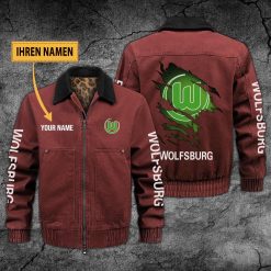 VfL Wolfsburg Individueller Name Neues Design Zip-Jacke