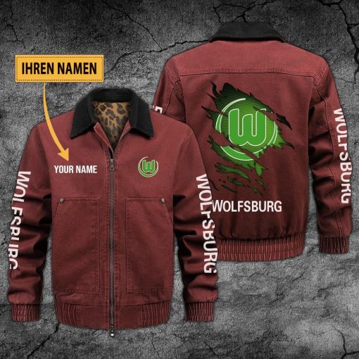 VfL Wolfsburg Individueller Name Neues Design Zip-Jacke VfL Wolfsburg Individueller Name Neues Design Zip-Jacke