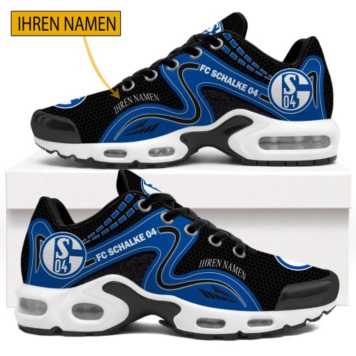FC Schalke 04 Individueller Name Sonderausgabe BW Air Max Plus Schuhe