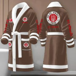 FC St. Pauli Individueller Name Neue Edition Fleece-Bademantel