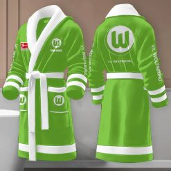 VfL Wolfsburg Individueller Name Neue Edition Fleece-Bademantel
