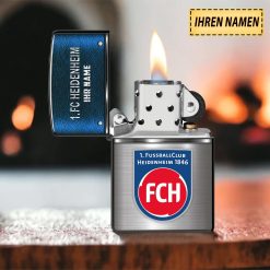 1. FC Heidenheim Individueller Name Neues Design Zippo-Feuerzeug