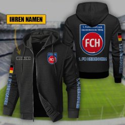 1. FC Heidenheim Individueller Name Sportlicher Stil Sport-Hoodie