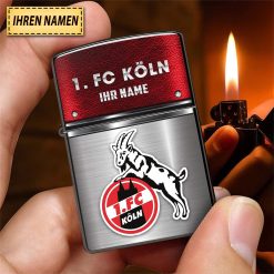 1. FC Köln Individueller Name Neues Design Zippo-Feuerzeug