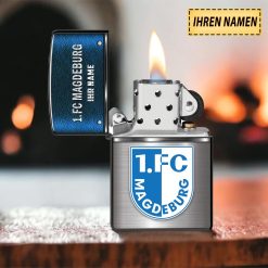 1. FC Magdeburg Individueller Name Neues Design Zippo-Feuerzeug