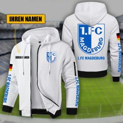 1. FC Magdeburg Individueller Name Sportlicher Stil Sport-Hoodie