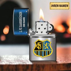 1. FC Saarbrücken Individueller Name Neues Design Zippo-Feuerzeug