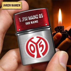 1. FSV Mainz 05 Individueller Name Neues Design Zippo-Feuerzeug