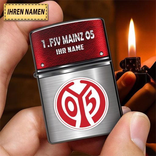 1. FSV Mainz 05 Individueller Name Neues Design Zippo-Feuerzeug