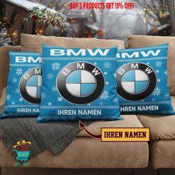 BMW Individueller Name Limitierte Auflage Quadratischer Kissenbezug