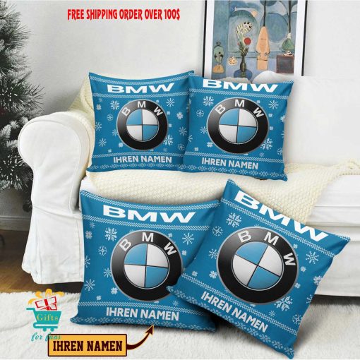 BMW Individueller Name Limitierte Auflage Quadratischer Kissenbezug