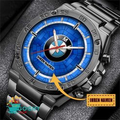 BMW Individueller Name Limitierte Auflage Stahlsturm Uhr